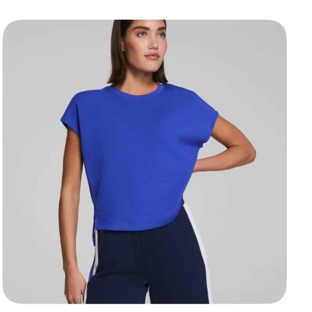 SPANX Air Essentials Women's Blue Top in Cosmos
